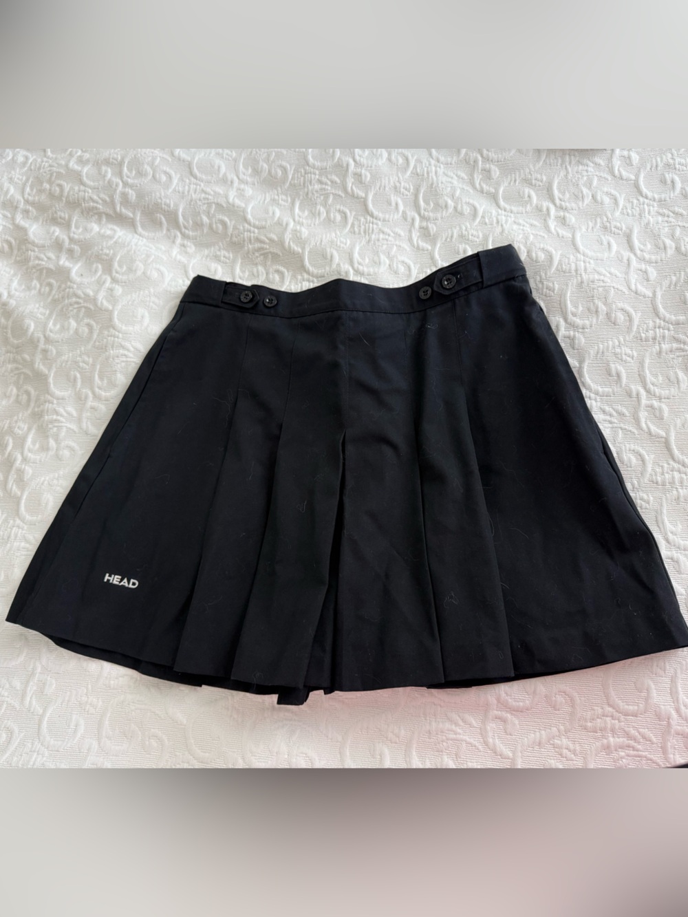 HEAD Black Pleated Skater Tennis Skirt